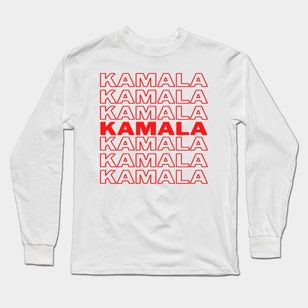 Kamala Harris For President 2020 Support for Kamala Thank You Bag Typography Long Sleeve T-Shirt by Shirtz Tonight